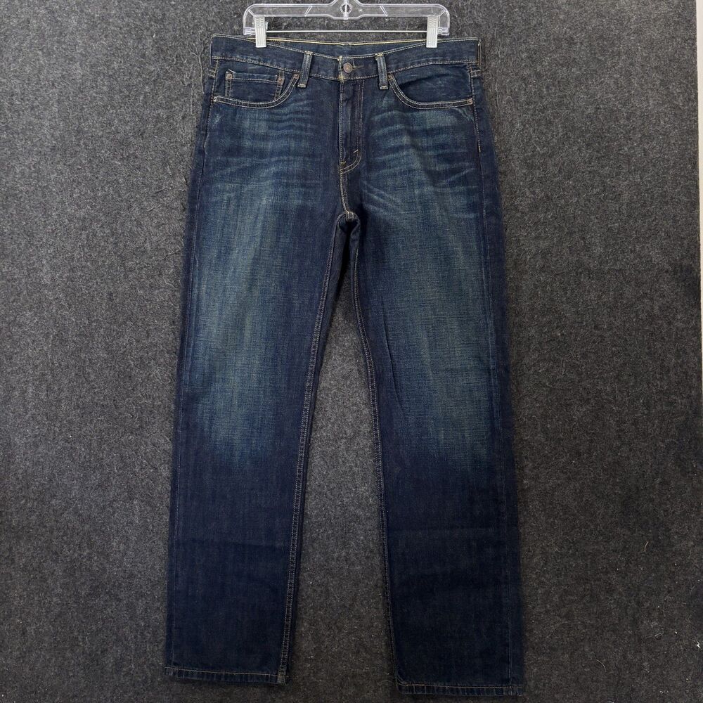 Levis 514 Jeans Men's 34x32 Blue Wash Regular Fit Straight Leg Denim Pants